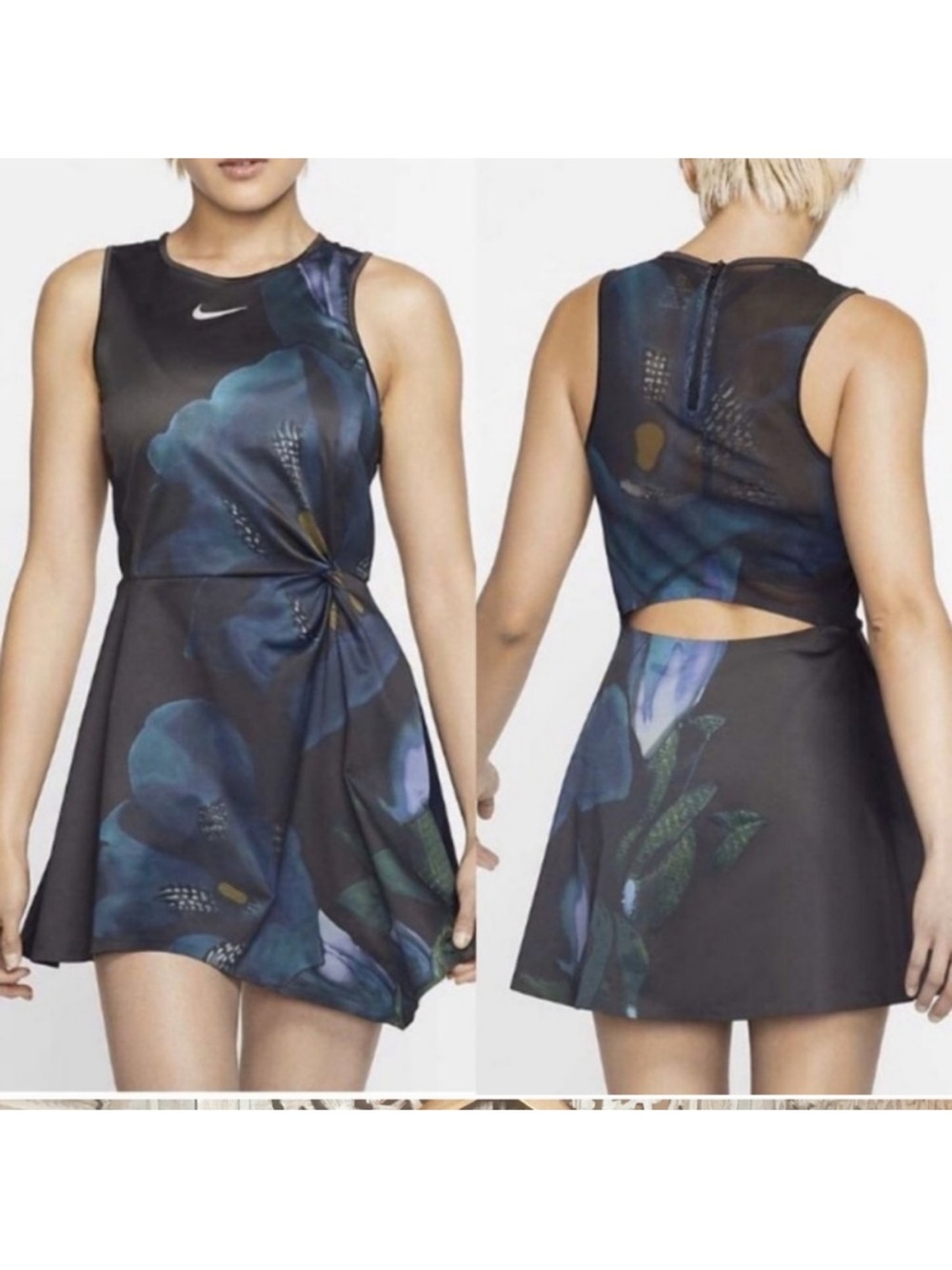 Nike Maria Sharapova tennis dress small mesh back cutout
